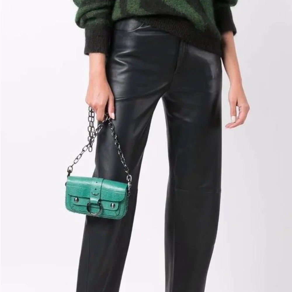 Zadig & Voltaire Green Mini Chain Shoulder Bag